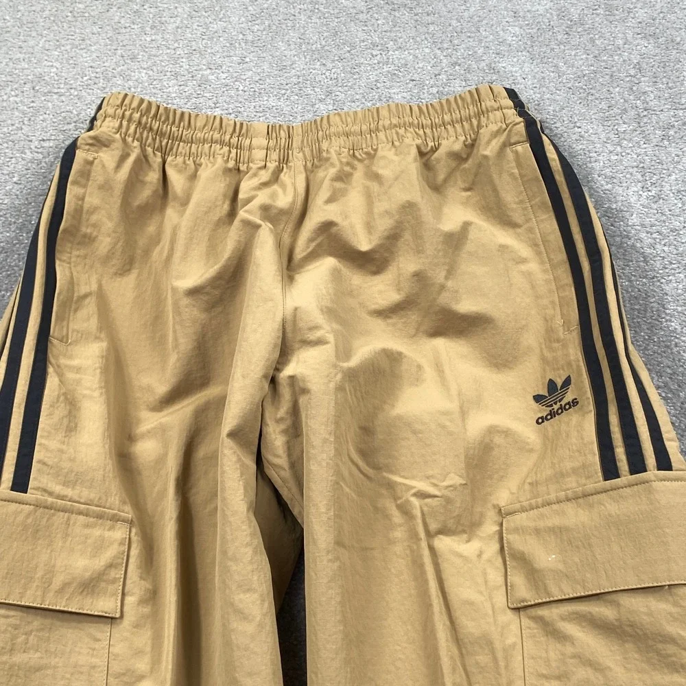 Adidas Originals Mens 3S Cargo Pants Cardboard Tan Black Ripstop JY1392 Size M - Picture 2 of 8